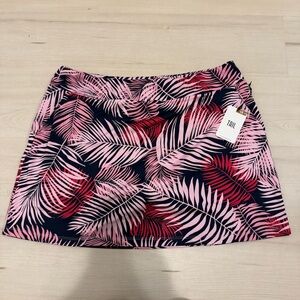 Tail Vibrant Pink and Red Leaf Skirt XL